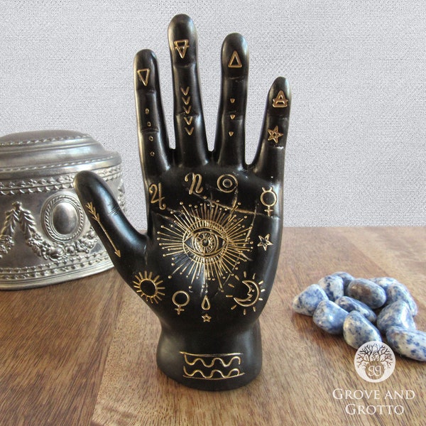 Fortune Teller Palmistry Hand (Black)