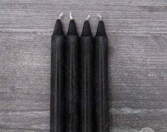 Black Mini Spell Candles (Package of 4)
