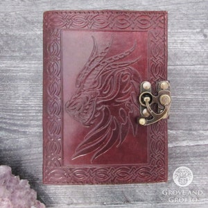 Celtic Dragon Leather Journal