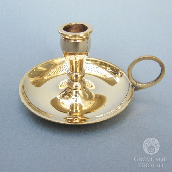 Mini Brass Chime Candle Holder