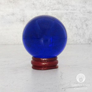 Blue Crystal Ball with Stand (50mm)