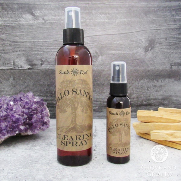 Sun's Eye Palo Santo Clearing Spray - Choose Size (2 oz or 8 oz)