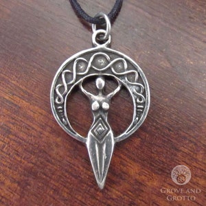 Celestial Goddess Pewter Pendant