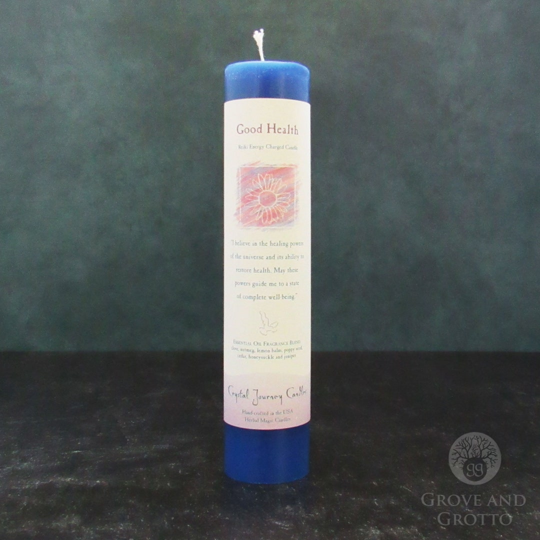 Good Health Candle Herbal Magic Pillar Candle by Crystal Etsy