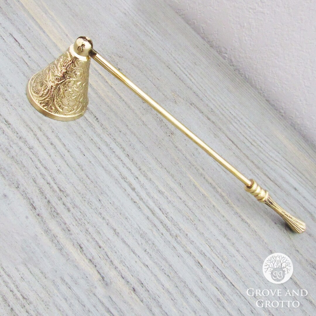 Ornate Brass Candle Snuffer - Etsy