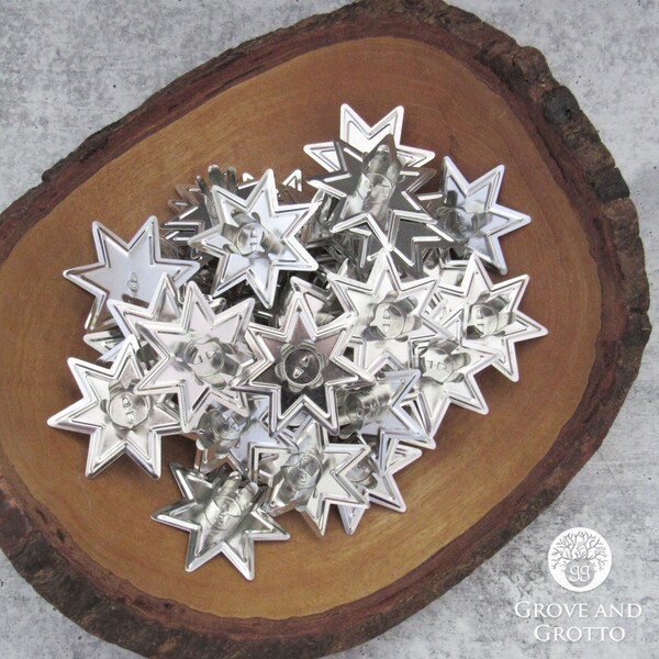 Silver Fairy Star Mini Candle Holder