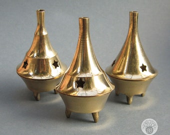 Brass Incense Cone Burner (Assorted Styles)