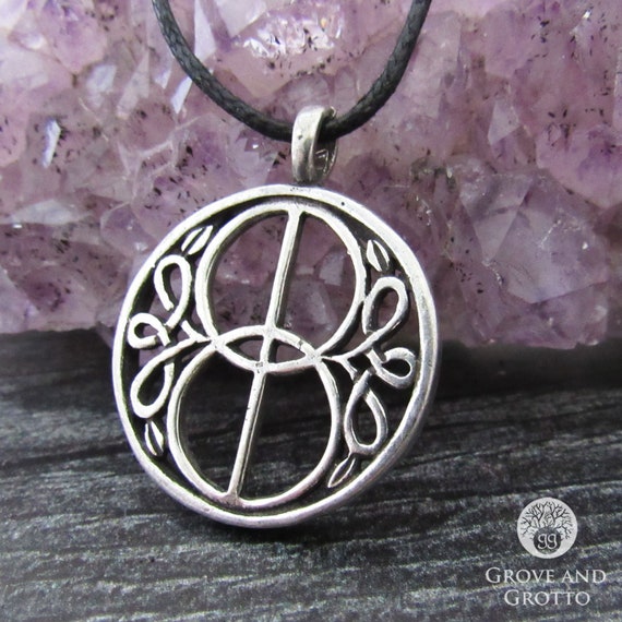 Chalice Well Cover Pewter Pendant 