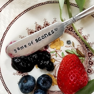 Game Of Scones, Jam Knife, Stamped Knife, Foodie Gift, Jam Gift, Spreader, Stamped Butter Knife, Housewarming Gift, Jam  Scone Spreader
