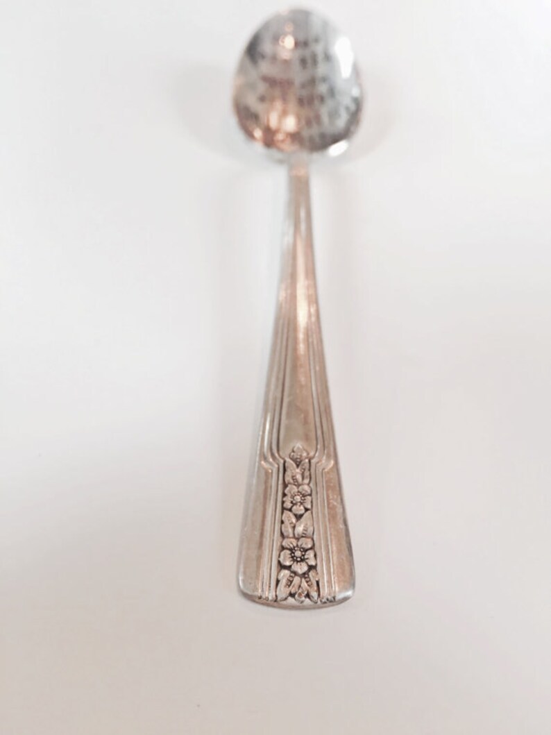 Stamped Silver Spoon Friendship Spoon Hey Soul Sister Etsy