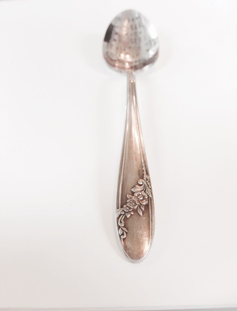 Stamped Silver Spoon Love Poem Gift for Him Gift for Her Etsy