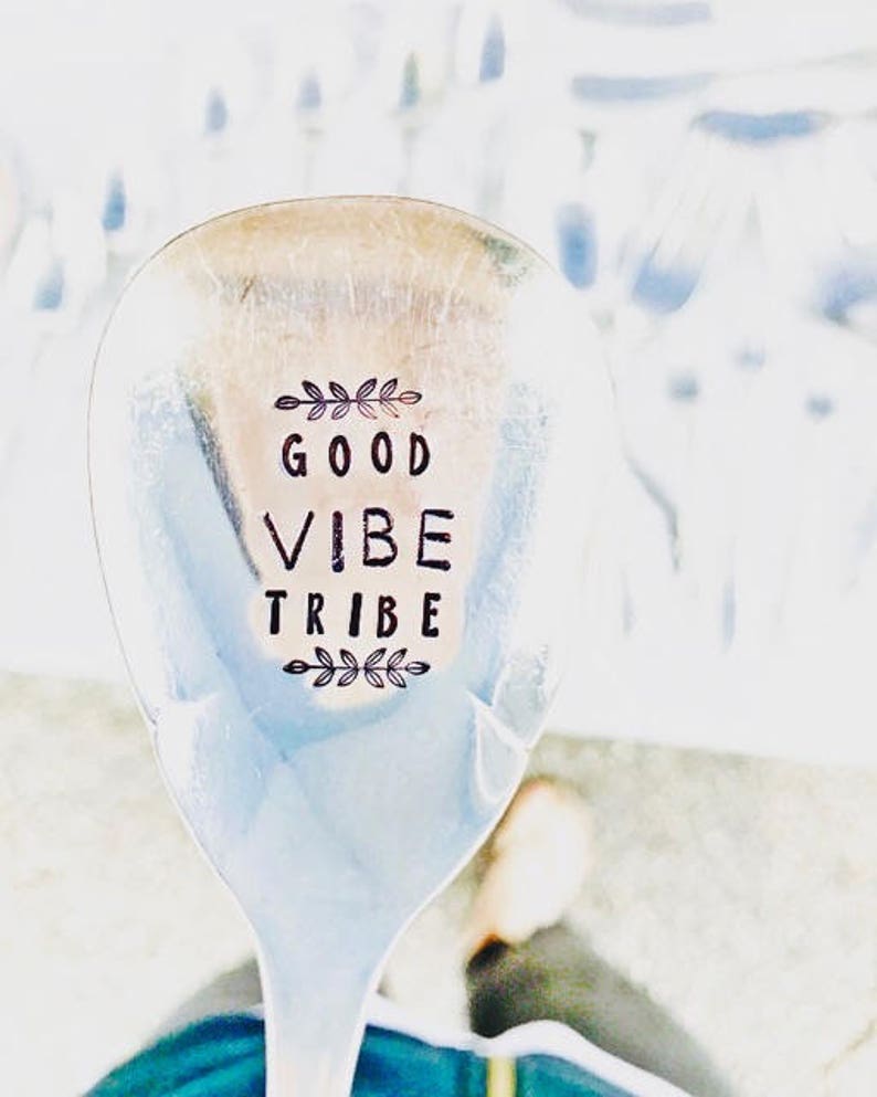 Stamped Silver Spoon Friendship Spoon Soul Sisters Etsy