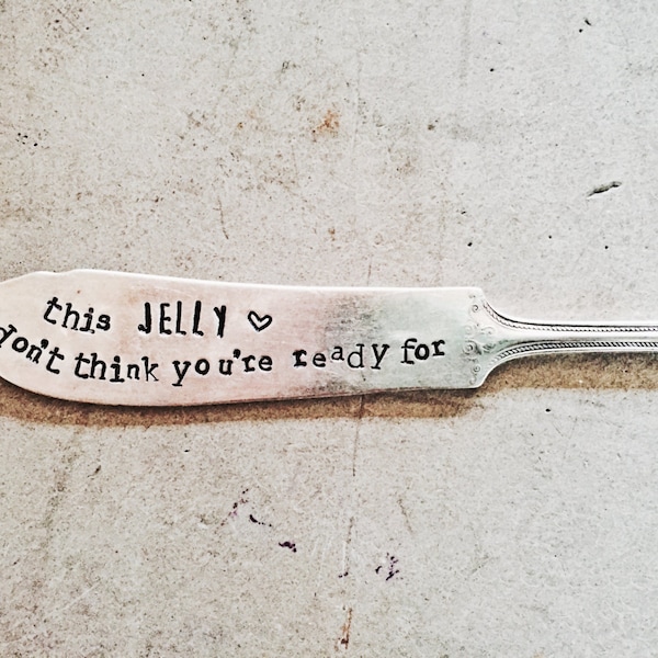 Beyonce, Jelly Knife, Stamped Butter Spreader, Housewarming Gift, Unique Gifts, Stamped Knife, Destiny's Child, Beyonce Quote, Beyonce Knife