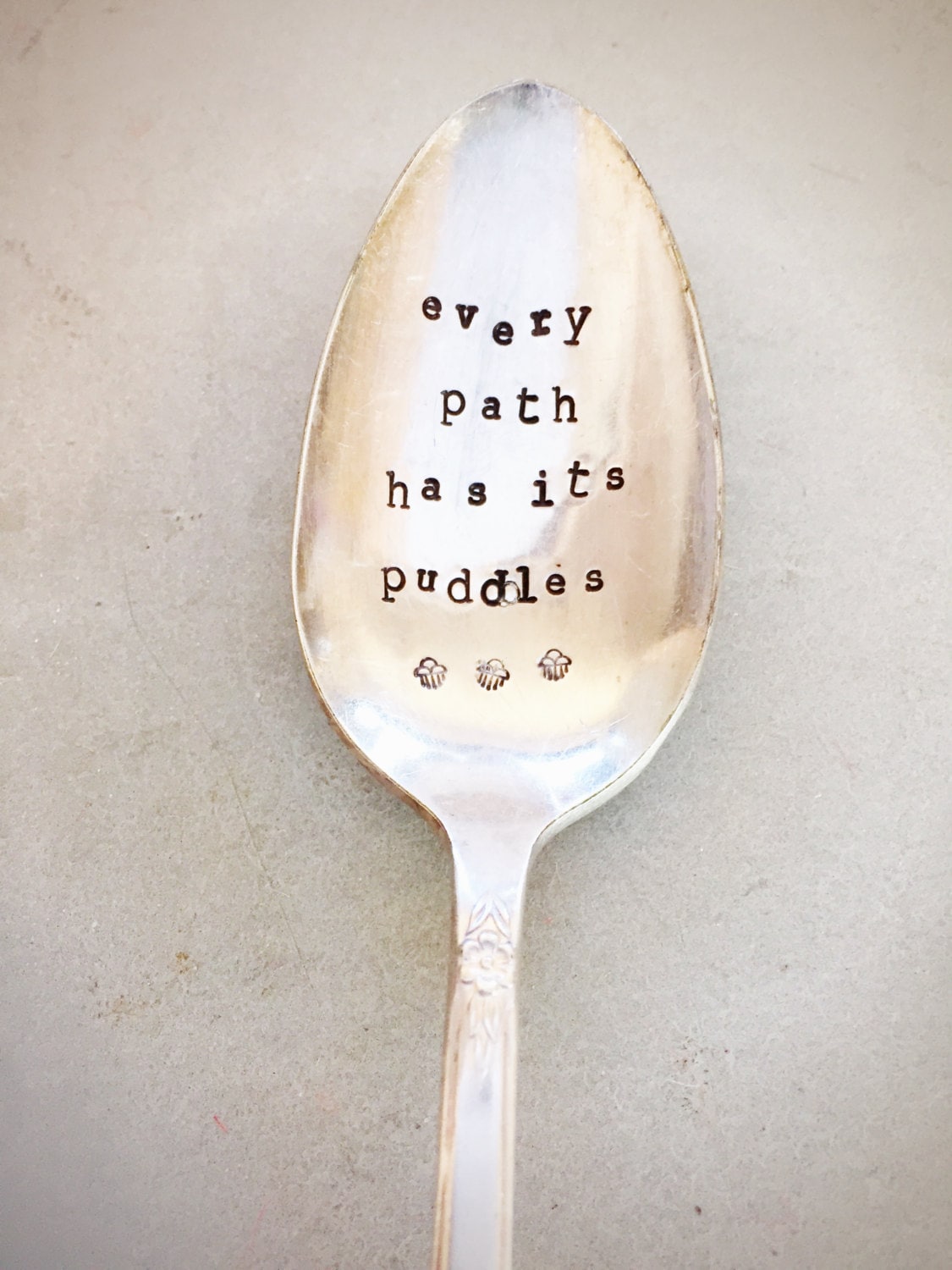 Stamped Silver Spoon Inspirational Quotes Gift for Him Gift Etsy