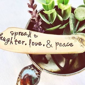 Spread Love Laughter Peace, Jam Knife, Stamped Knife, Foodie Gift, Jam Gift, This Is My Jam, Stamped Butter Knife, Housewarming Gift, Jam