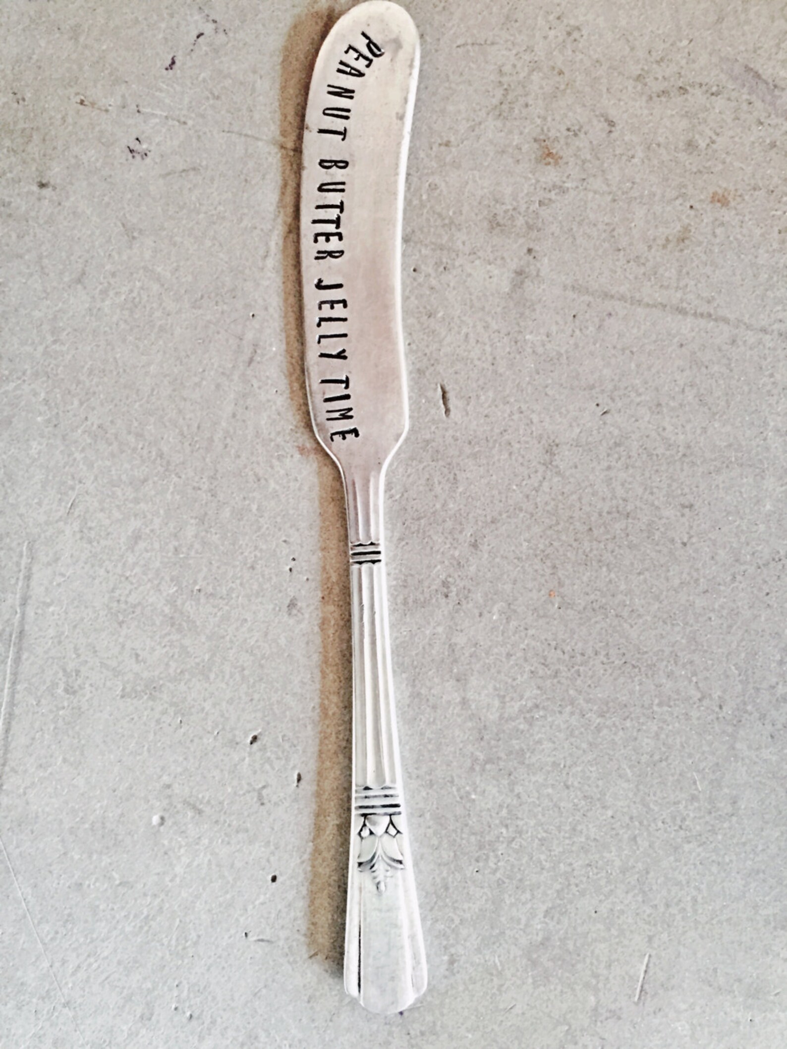 Peanut Butter Knife Jelly Knife Stamped Butter Spreader Etsy