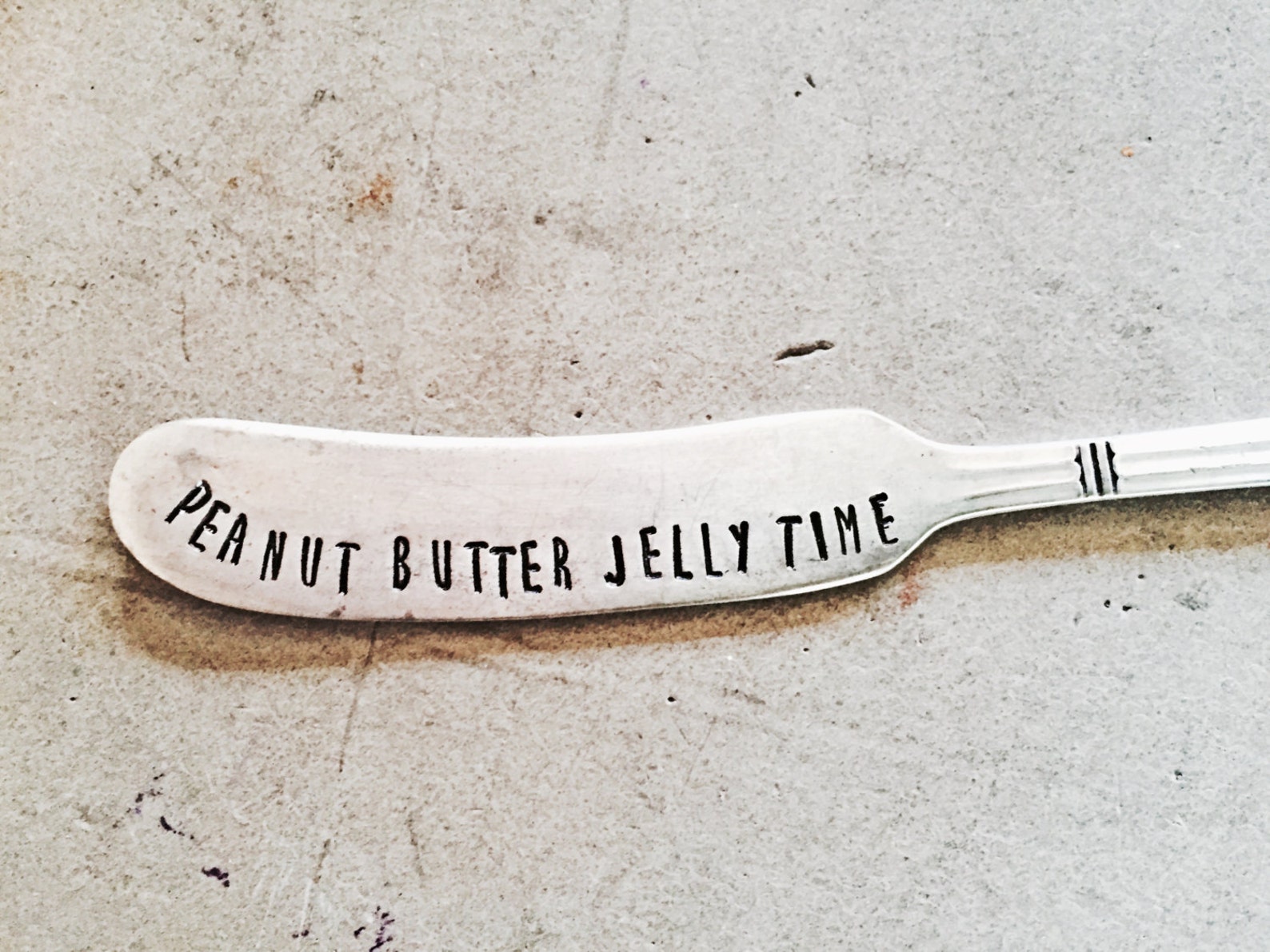 Peanut Butter Knife, Jelly Knife, Stamped Butter Spreader, Housewarming