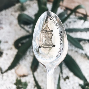 Bakkers naar Baker - Bakers Spoon - Love Spoon - Gestempeld Zilveren Lepel Koffiekar Koffie Station - Kous Stuffer - Cadeau voor hem