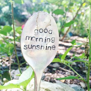 Stamped Garden Marker - Garden Accessory - Holiday Gift - Unique Gifts for Him And Her - Gardener Gift, Christmas Gift Ideas - Stamped Spoon