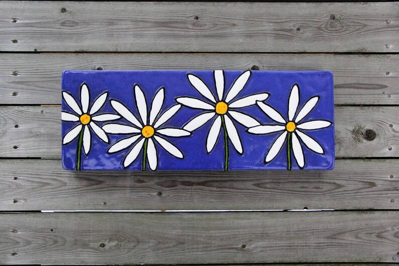 Daisy Tile White Daisies Painting Flower Image 0 1 2