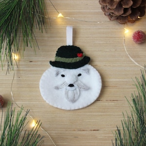 Sam the Snowman--Rudolph Christmas TV Special Homage, Hand-sewn Felt Character Ornament