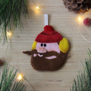 Yukon Cornelius--Rudolph Christmas TV Special Homage, Hand-sewn Felt Character Ornament