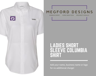 Women's Personalized Columbia Short-Sleeve Fishing Shirt