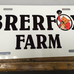 custom printed license plate