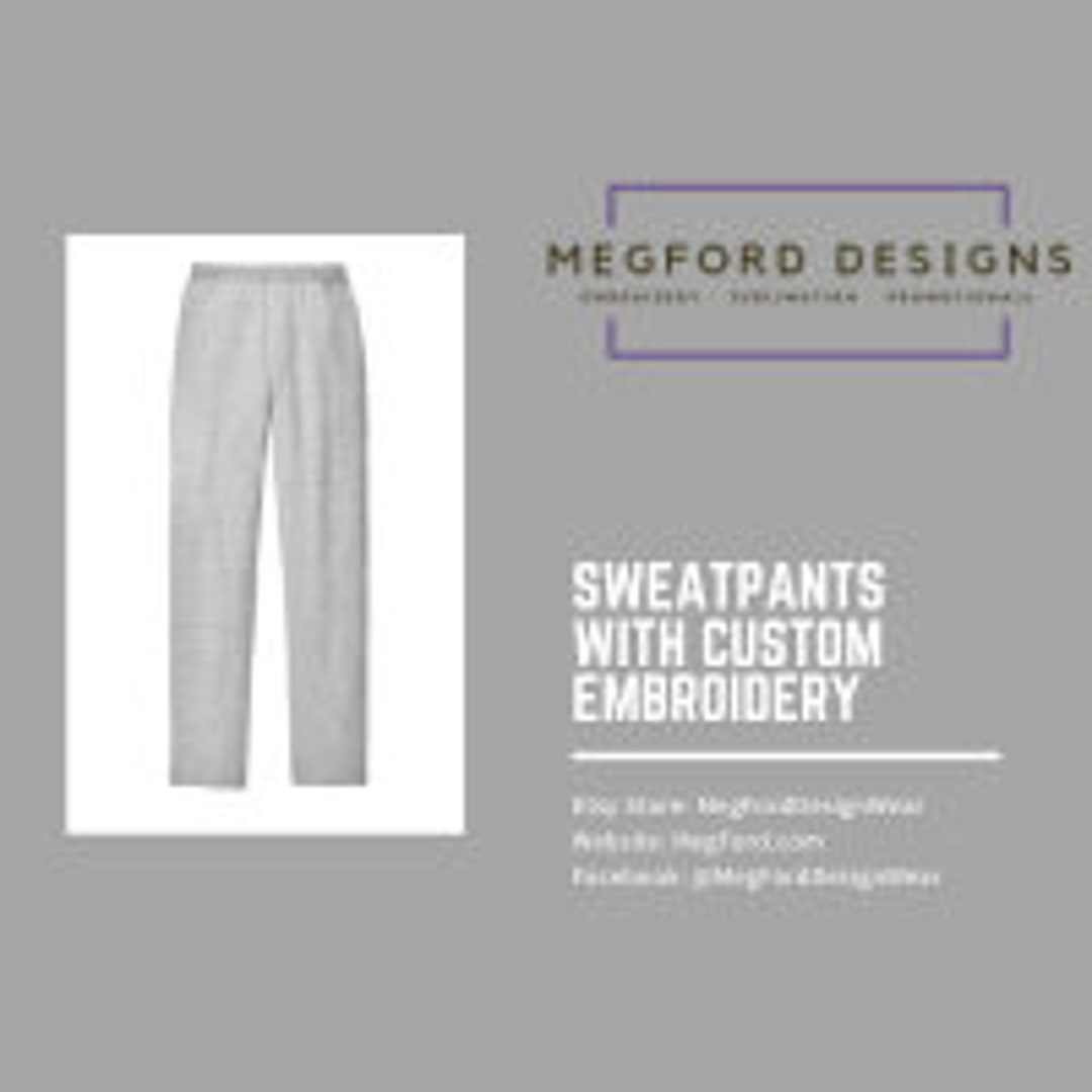 Cool Embroidery Unisex Sweatpants