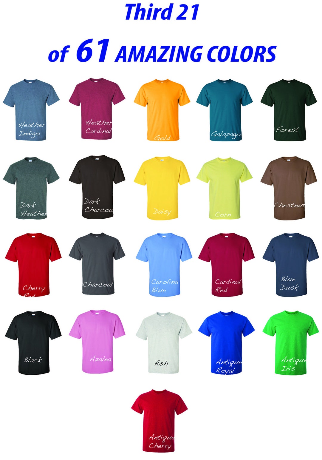 Men's Custom Embroidered T Shirt 3rd Set of Colors Etsy