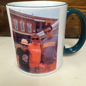 Photo or logo custom coffee mugs