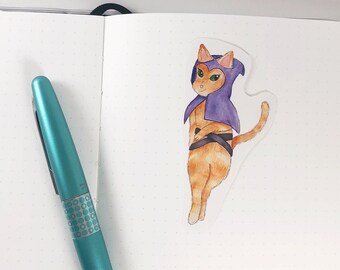Dungeons and Dragons Cat Rogue Sticker