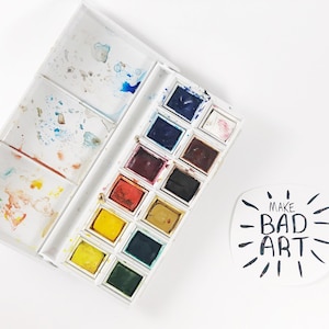 Make Bad Art Sticker, Sketchbook Sticker, Artist Sticker, Animator Sticker, Artist Gifts for Women, Art Inspiration Sticker