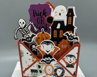 Haunted House Pop-Up Halloween Card