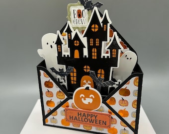 Halloween Card, Ghostly Halloween Pop Up Card