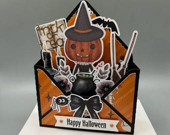 Halloween Card, Trick or Treat Pop Up Halloween Card