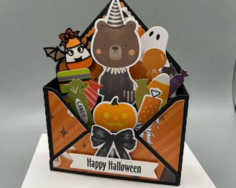 Halloween Card, Trick or Treat Pop Up Halloween Card