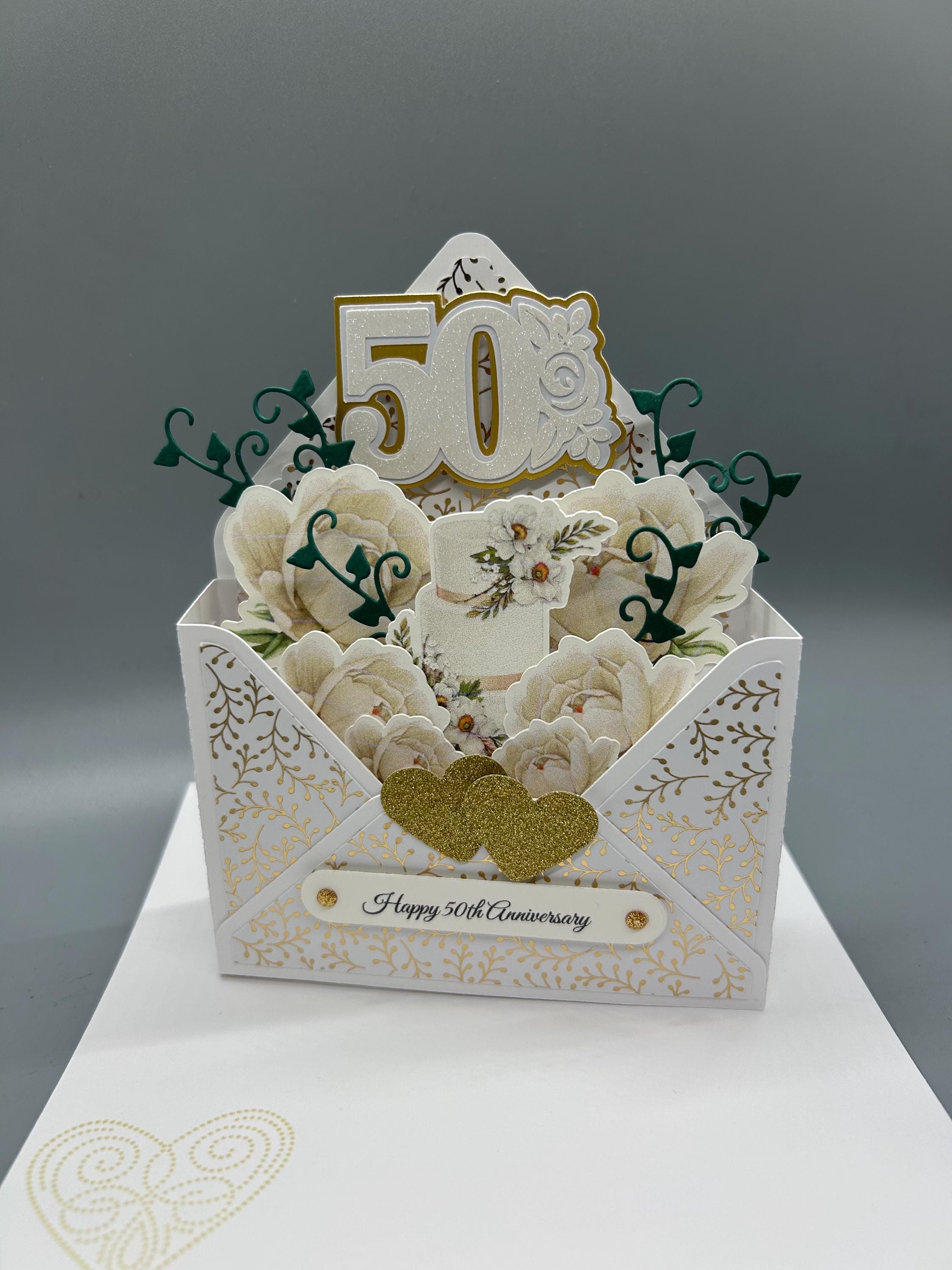 Second Nature Pop Up Hochzeitskarte – 3D Pop Up Card Mit „Wedding Day Congratulations“