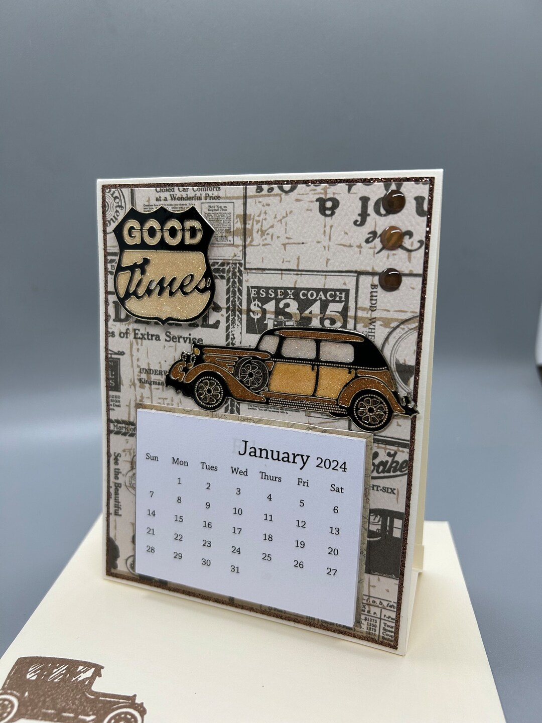 2024 Classic Car Desk Calendar Etsy
