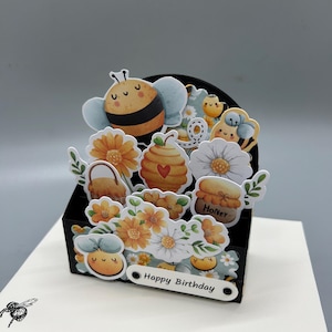 Birthday Card, Bee Birthday PopUp Card