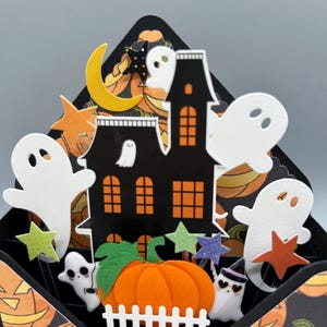 Flange Mount Ball Bearing Magic Ants Halloween Pop-Up Cards 3D Set - Spooky Greeting Cards 3 Pack Halloween Pop Up Cards 3d Haunted House