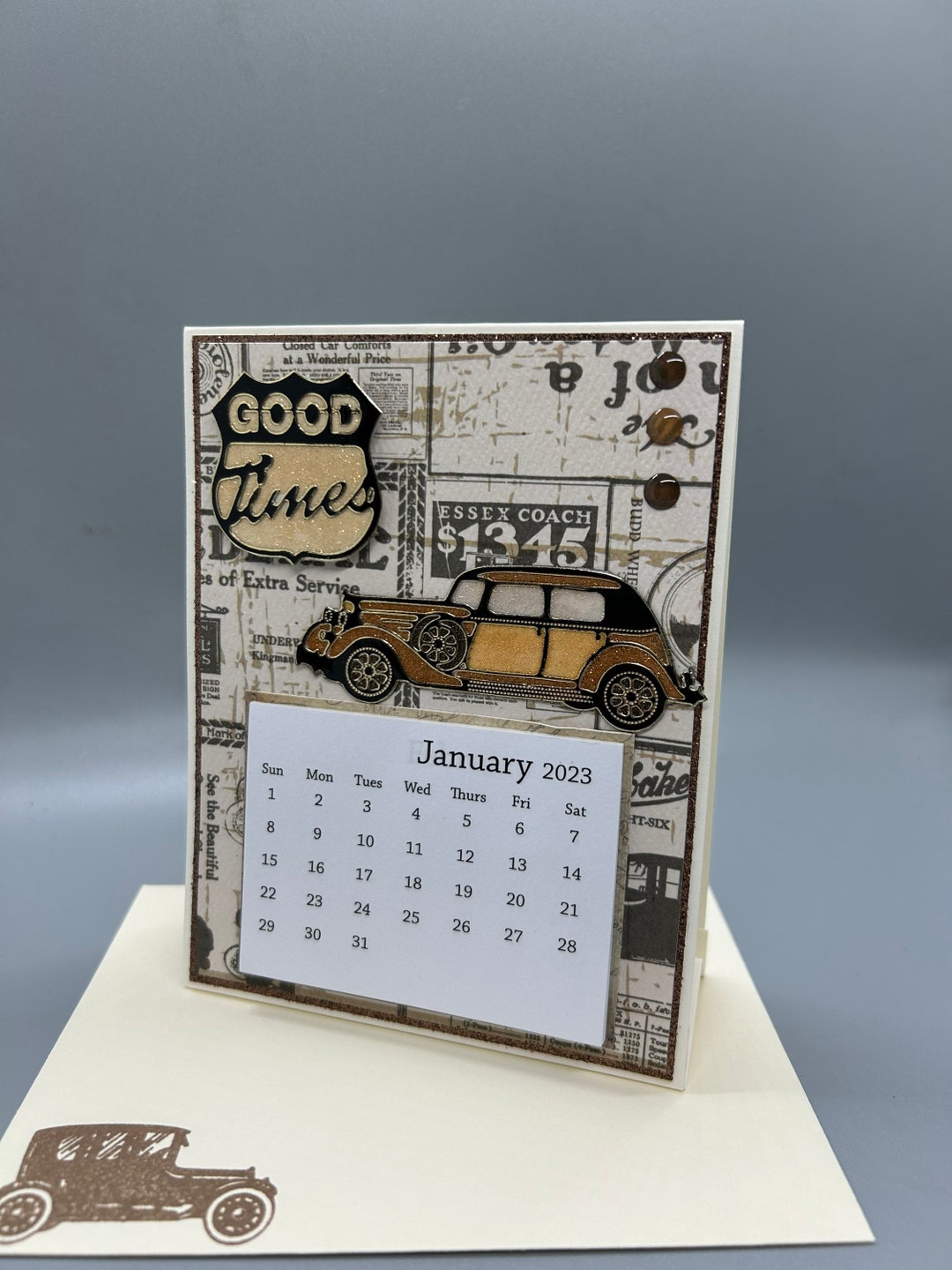 2023 Classic Car Desk Calendar Etsy