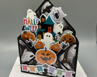 Halloween Card, Ghostly Halloween Pop Up Card