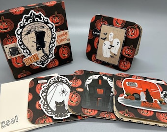 Halloween Mini Notecards With Matching Box