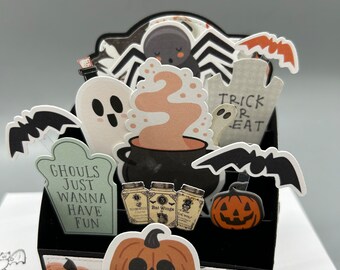 Halloween Pop-Up Card: Spiders and Bats, Handmade