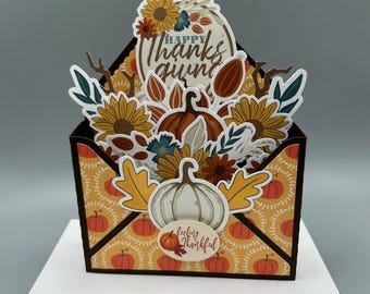 Thanksgiving Card, Thanksgiving PopUp Card