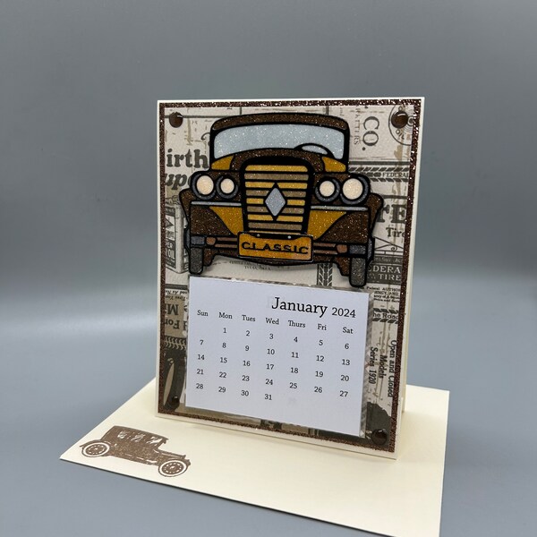 Car Desk Calendar Etsy