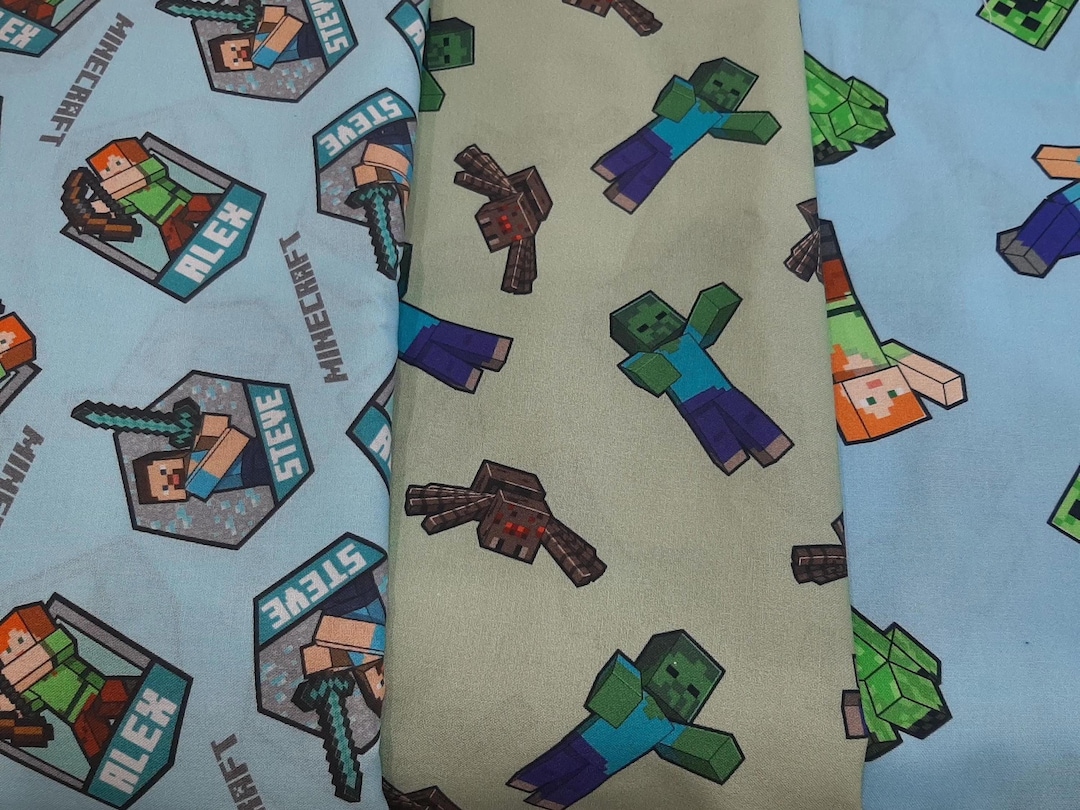 Licensed Minecraft Fabric 1/4 1/2 or Full Yard, If You Need Something ...