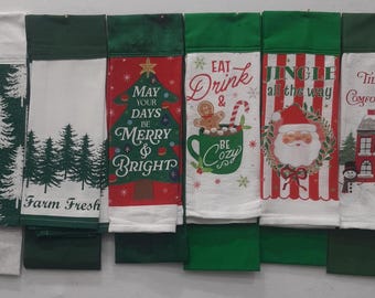 Christmas holiday boa/shoulder towel great gift or decor for your home.