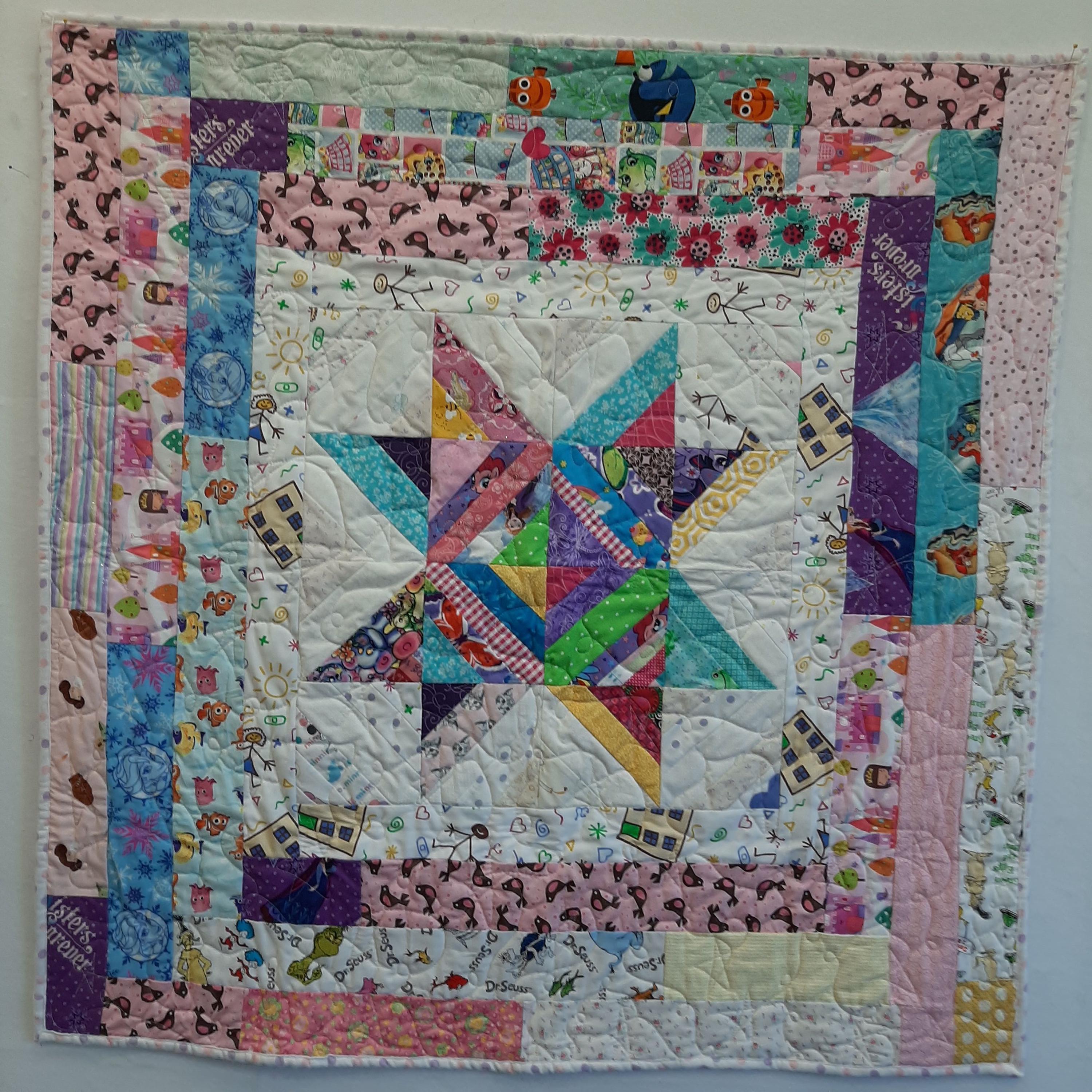Baby quilts, homemade scrappy girl soft flannel quilts. I have 3 different styles and sizes